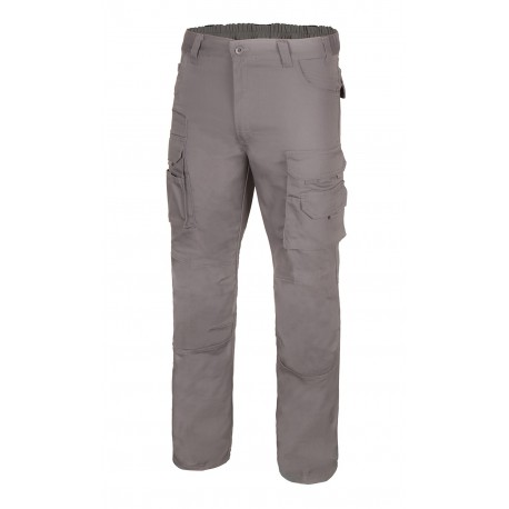 Pantalón Canvas multibolsillos con refuerzo en culera y rodillera. 65% Pol - 35% Alg. 290grs/m2