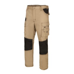 Pantalón Canvas Bicolor Multibolsillos 65% Pol - 35% Alg, 290grs/m2