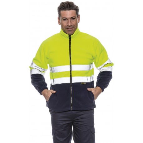 Forro Polar Bicolor Alta Visibilidad