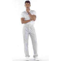 Pantalón Unisex con pinzas de rayas Poliéster - Algodón. 180grs/m2