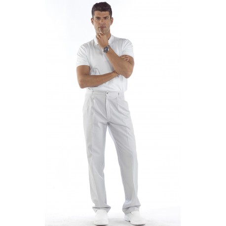 Pantalón Unisex con pinzas de rayas Poliéster - Algodón. 180grs/m2