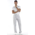 Pantalón Unisex con pinzas de rayas Poliéster - Algodón. 180grs/m2