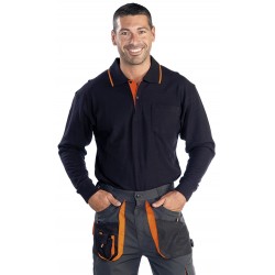 Polo M/L Un Bolsillo 100% Algodón
