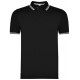 Polo 100% alg. Negro/Blanco
