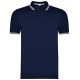 Polo 100% alg. Marino/Blanco