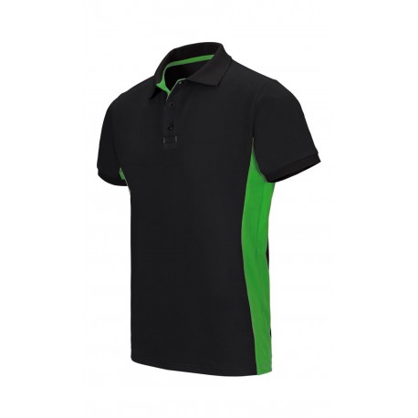 Polo Bicolor Tejido Transpirable