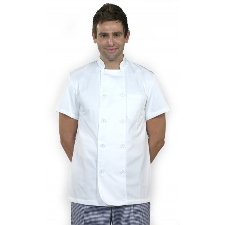 Chaqueta Unisex Cruzada Cuello Tirilla 65% Pol- 35% Alg