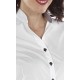 Blusa entallada Mao con escote en V  65% Pol - 35% Alg