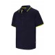Polo Raya Bicolor Manga Corta