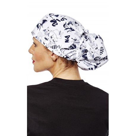 Bandana Antibacteriana Repele Líquidos Para Pelos Largos Microfibra