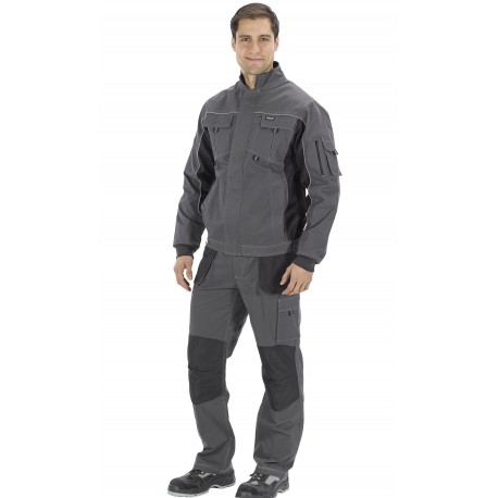 Pantalón elásticos reforzado en culera multibolsillos 68% Alg - 30% Pol - 2% Elastano.260g/m2
