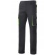 Pantalón pinzas multibolsillo bicolor de sarga. 65% Poliéster - 35% Algodón. 200grs/m2