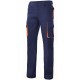 Pantalón pinzas multibolsillo bicolor de sarga. 65% Poliéster - 35% Algodón. 200grs/m2