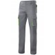 Pantalón pinzas multibolsillo bicolor de sarga. 65% Poliéster - 35% Algodón. 200grs/m2