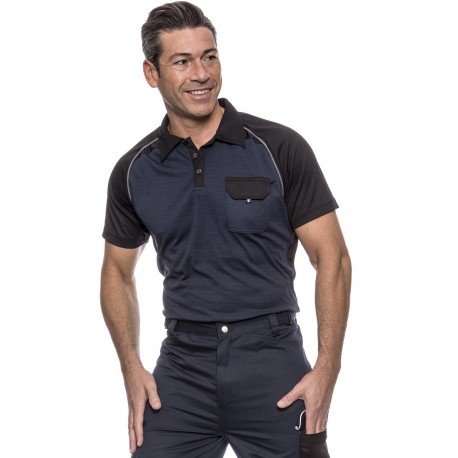 Polo Bicolor Transpirable