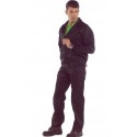 Pantalón con pinzas y cinturilla elástica multibolsillos 65% Pol - 35% Alg 200g/m2