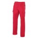 Pantalón con pinzas y cinturilla elástica multibolsillos 65% Pol - 35% Alg 200g/m2