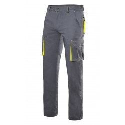Pantalón Elástico Corte Slim Fit Bicolor multibolsillos 46% Alg - 16% Pol - 38% Fibra EME T-400. 240grs/m2