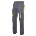 Pantalón Elástico Corte Slim Fit Bicolor multibolsillos 46% Alg - 16% Pol - 38% Fibra EME T-400. 240grs/m2