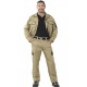 Pantalón bicolor de sarga muy resistente, unisex  y multibolsillos 65% Pol - 35% Alg, 260grs/m2