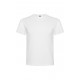 Camiseta de punto liso Blanco 100% Algodón. 165grs/m2