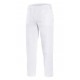 Pantalón Unisex con Goma y Cordón Sarga Blanca. 65% Pol - 35% Alg. 190grs/m2