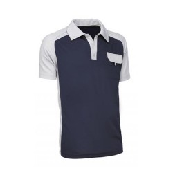 Polo Bicolor Transpirable Manga Corta