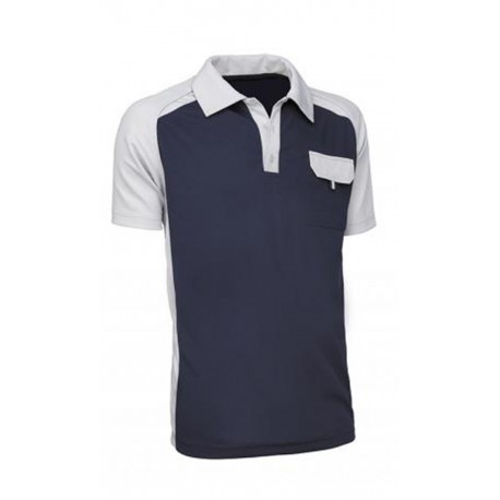 Polo Bicolor Transpirable Manga Corta