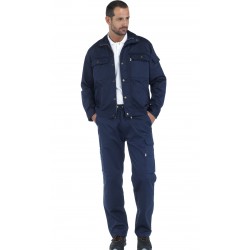 Pantalón de sarga muy resistente, unisex  y multibolsillos 65% Pol - 35% Alg, 260grs/m2