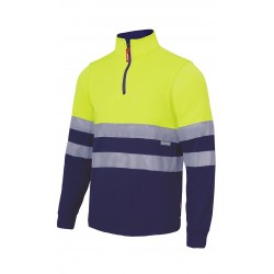 Sudadera Bicolor con Cremallera Alta Visibilidad
