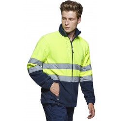 Forro Polar Bicolor Alta Visibilidad. 100% Poliéster. 300 g/m²