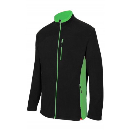 Chaqueta Polar Bicolor Microfibra 100% Pol 220 g/m2