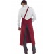 Delantal diseño moderno con peto 65% Pol - 35% Alg. 245grs/m2