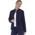Chaqueta Polar semientallada cuello mao. 100% Poliéster.