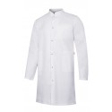 Bata Hombre Cuello Mao con manga sastre. 62% Poliéster - 34% Algodón - 4% Elastano.185 gr/m2