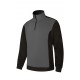 Sudadera Bicolor Media Cremallera