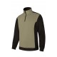 Sudadera Bicolor Media Cremallera