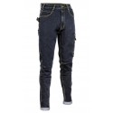 Pantalón elástico vaquero muy resistente 70% Alg - 28% Pol - 2% Elastán. 330 g/m²