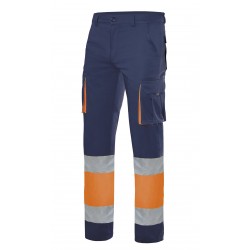 Pantalón 100% Algodón Alta Visibilidad Bicolor