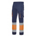 Pantalón 100% Algodón Alta Visibilidad Bicolor