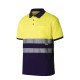 Polo Bicolor Algodón Alta Visibilidad