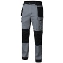 Pantalón Elástico Canvas, con refuerzo en rodillas, culera y bajos, abertura para rodilleras.. 98% Alg - 2% Elastano, 240g/m2