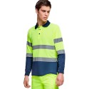 Polo Manga Larga Bicolor Alta Visibilidad