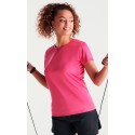Camiseta Eco transpirable de poliéster reciclado mujer. 50% Poliéster Reciclado - 50% Poliéster, Waffle Interlock. 135g/m²