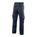 Pantalón multibolsillos, refuerzo en rodilla y trasero,  abertura para rodillera 65% Pol - 35% Alg, 275g/m2