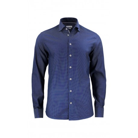Camisa Jacquard Slim 100% Algodón