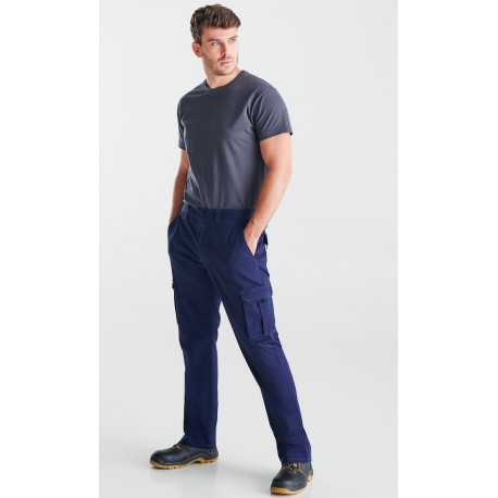 Pantalón Elástico cómodo y flexible Hombre Sarga 68% Pol - 33% Alg