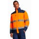 Parka Bicolor Alta Visibilidad Mangas Desmontables