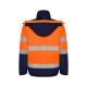 Parka Bicolor Alta Visibilidad Mangas Desmontables