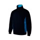Sudadera Bicolor Media Cremallera